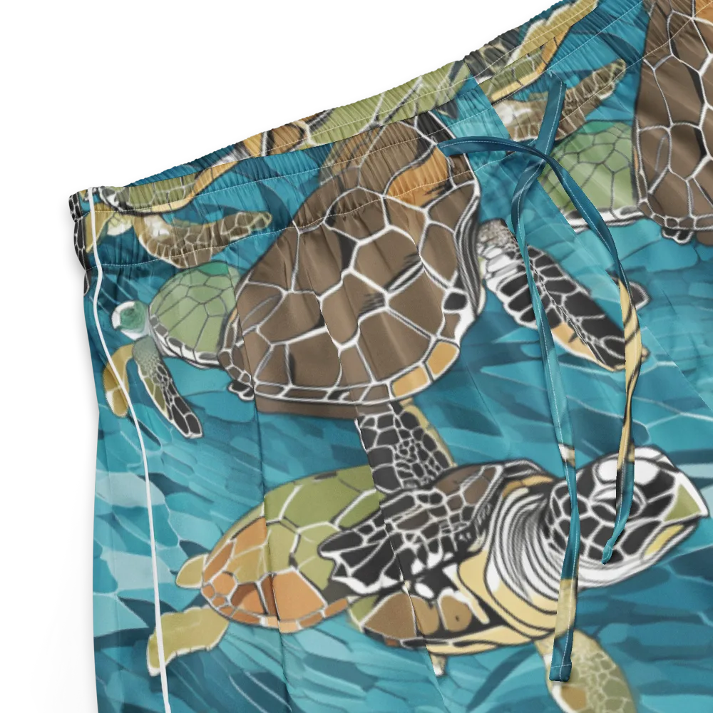 Ocean Mosaic on Women's Pajama Shorts — Product details