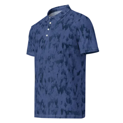 Midnight Fir on a Men's Slim Fit Polo Shirt