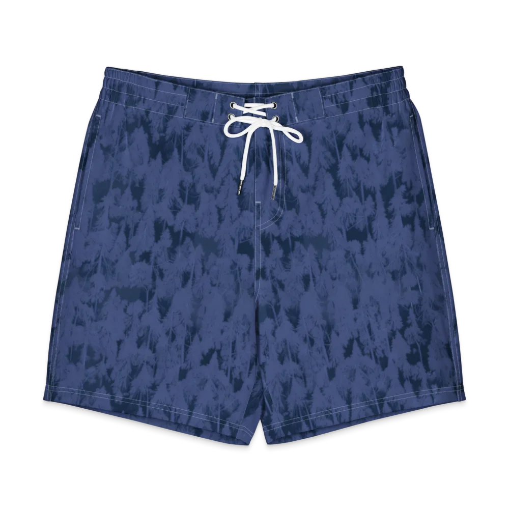 Midnight Fir on Men's Board Shorts — Front
