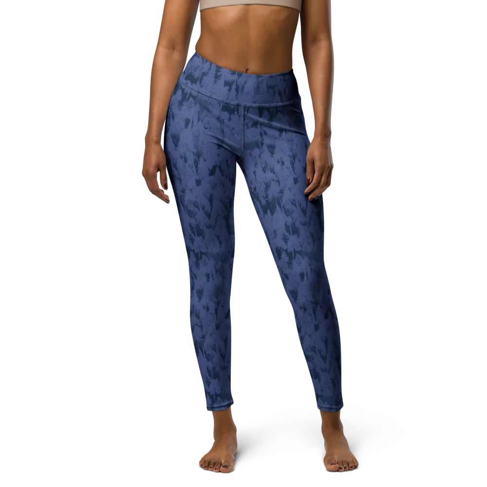 Midnight Fir on Yoga Leggings — Front