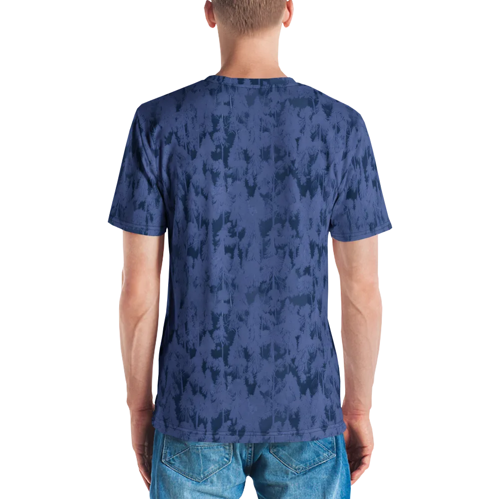 Midnight Fir on Men's Crew Neck T-Shirt — Back