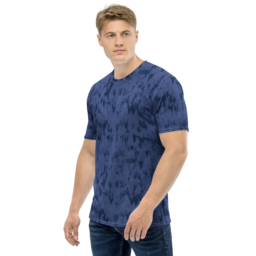 Midnight Fir on Men's Crew Neck T-Shirt — Left