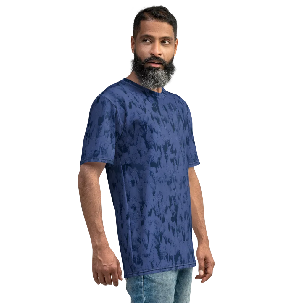 Midnight Fir on Men's Crew Neck T-Shirt — Right