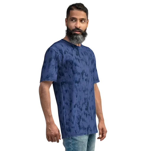 Midnight Fir on a Men's Crew Neck T-Shirt