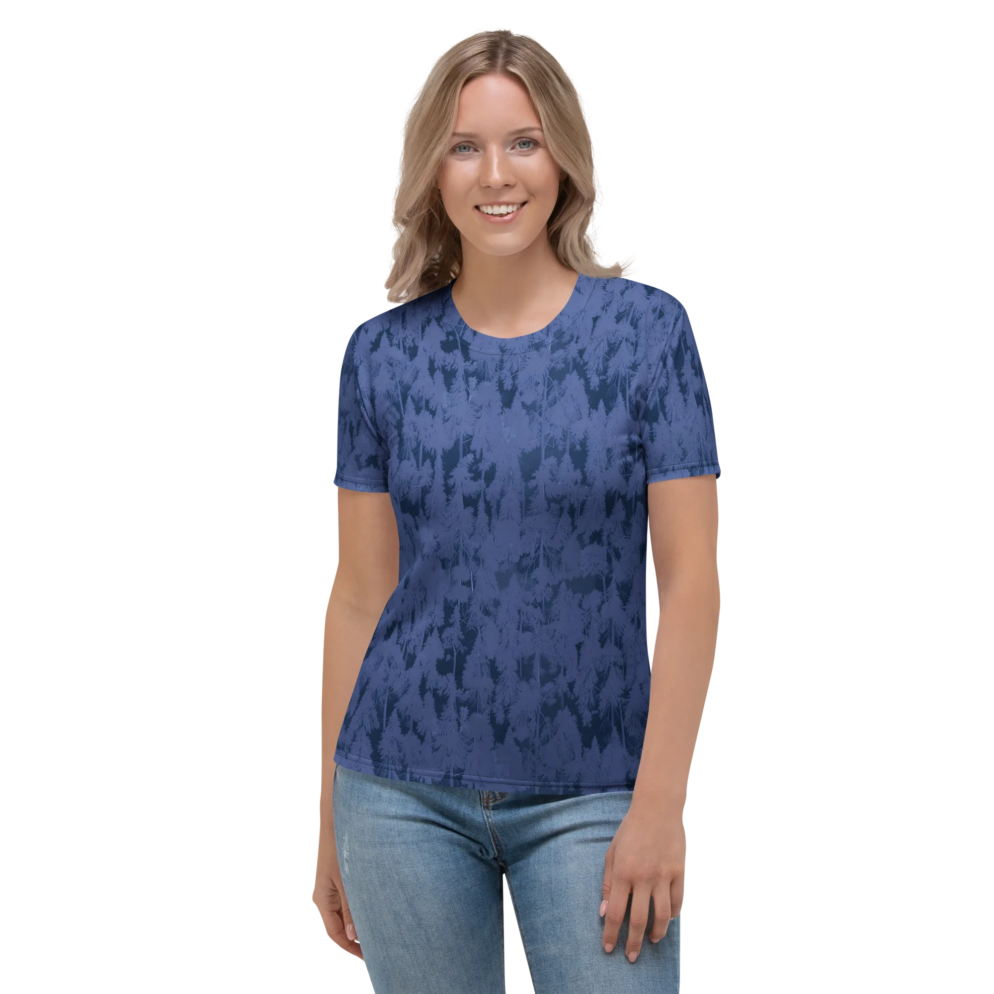 Midnight Fir on Women's Crew Neck T-Shirt — Front