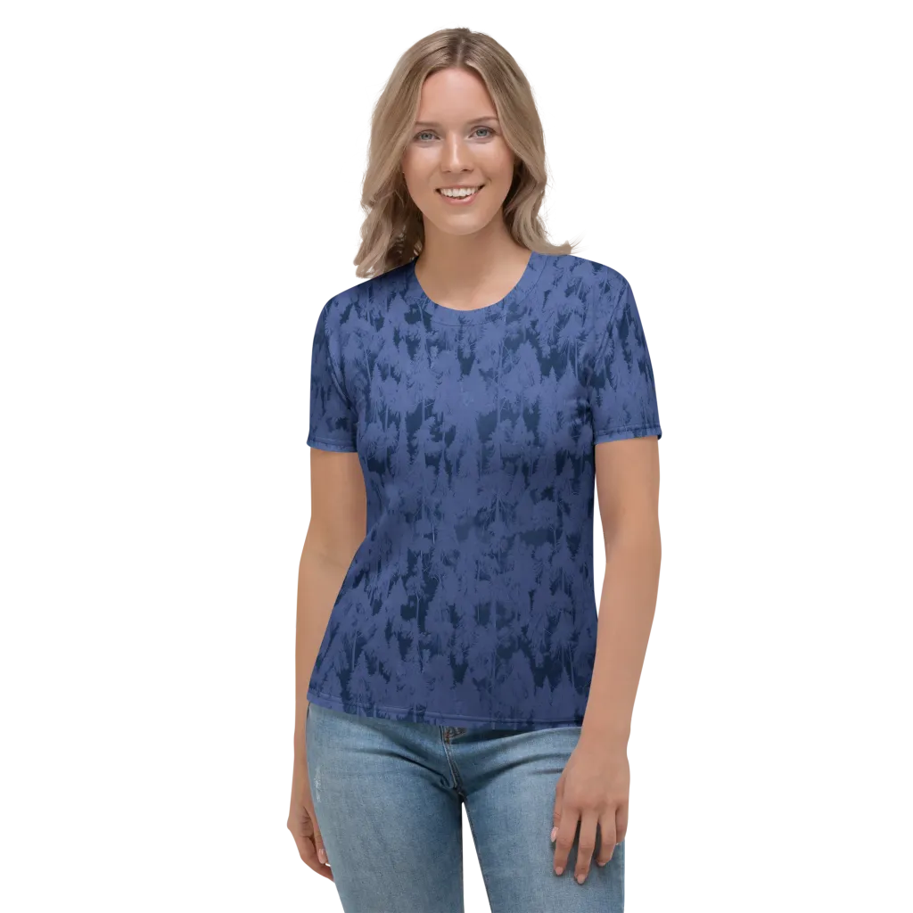 Midnight Fir on Women's Crew Neck T-Shirt — Front