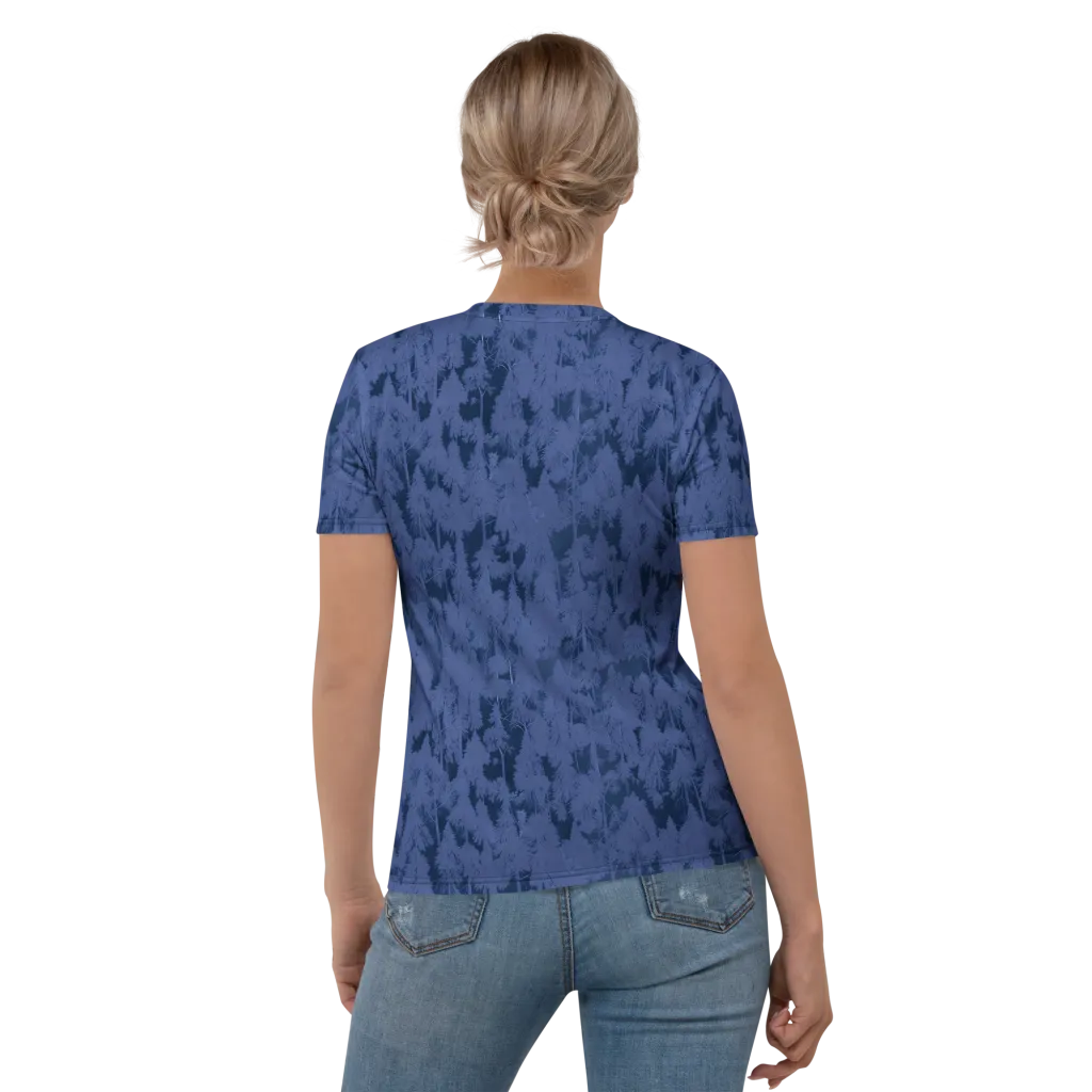 Midnight Fir on Women's Crew Neck T-Shirt — Back