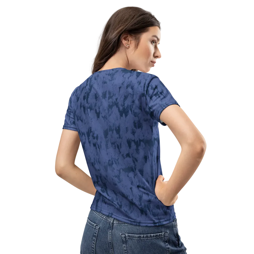 Midnight Fir on Women's Crew Neck T-Shirt — Back