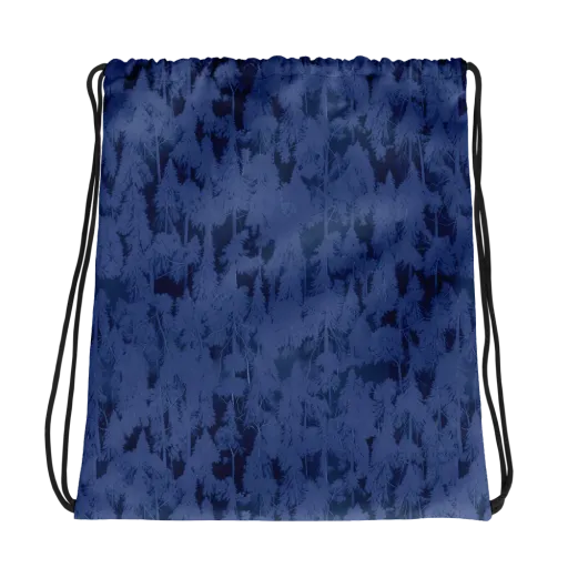 Midnight Fir on a Drawstring Bag