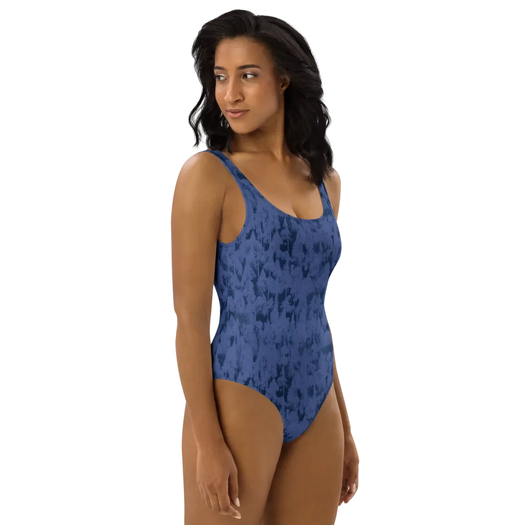 Midnight Fir on One-Piece Swimsuit — Right