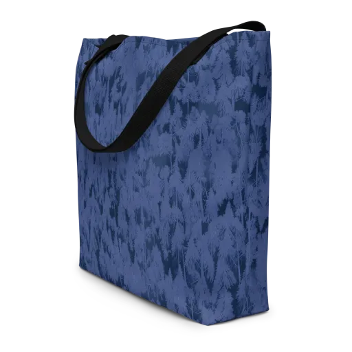 Midnight Fir on a Large Tote Bag W/ Pocket
