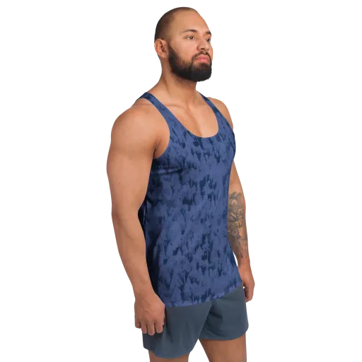 Midnight Fir on a Men's Tank Top