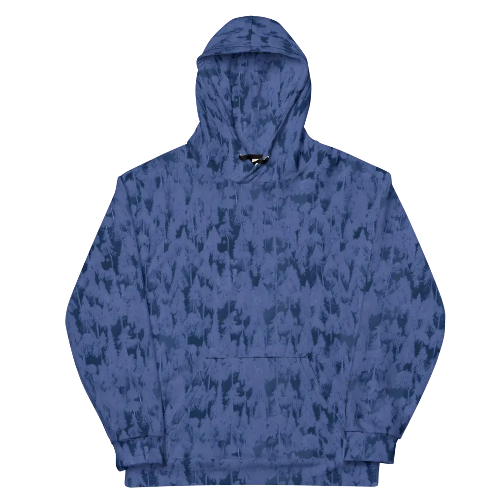 Midnight Fir on Cotton Hoodie — Front