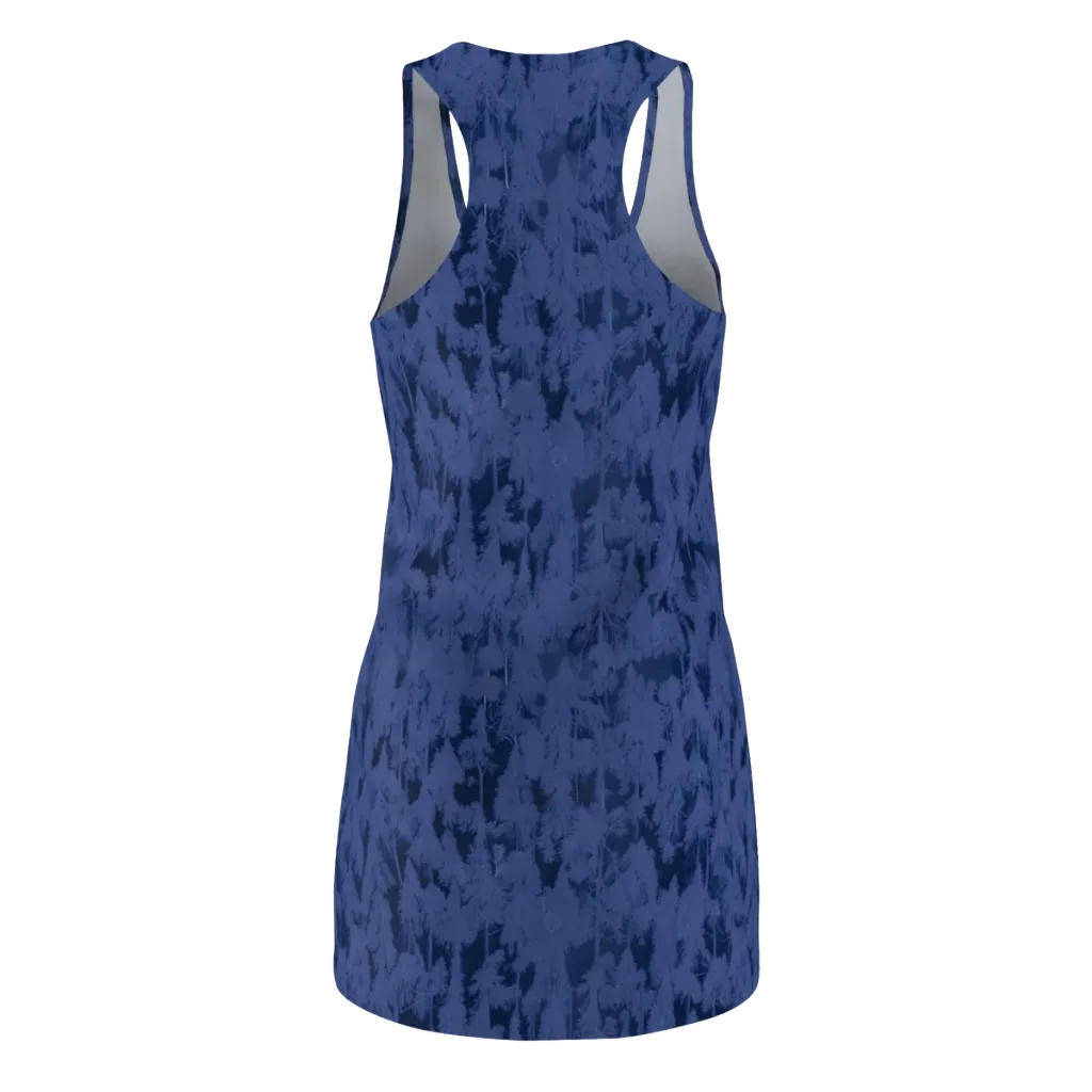 Midnight Fir on Racerback Dress — Back