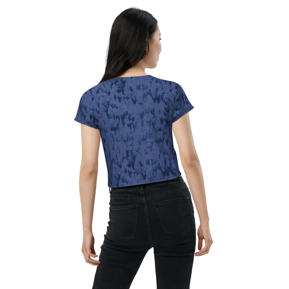 Midnight Fir on Crop Tee — Back