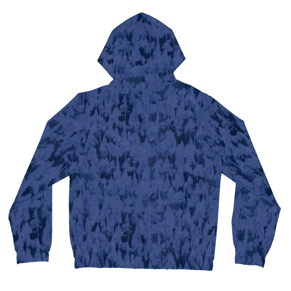 Midnight Fir on Women's Full-Zip Hoodie — Back