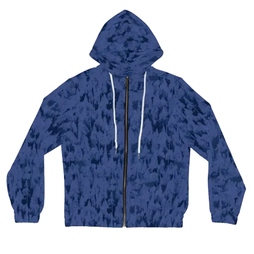 Midnight Fir on a Women's Full-Zip Hoodie