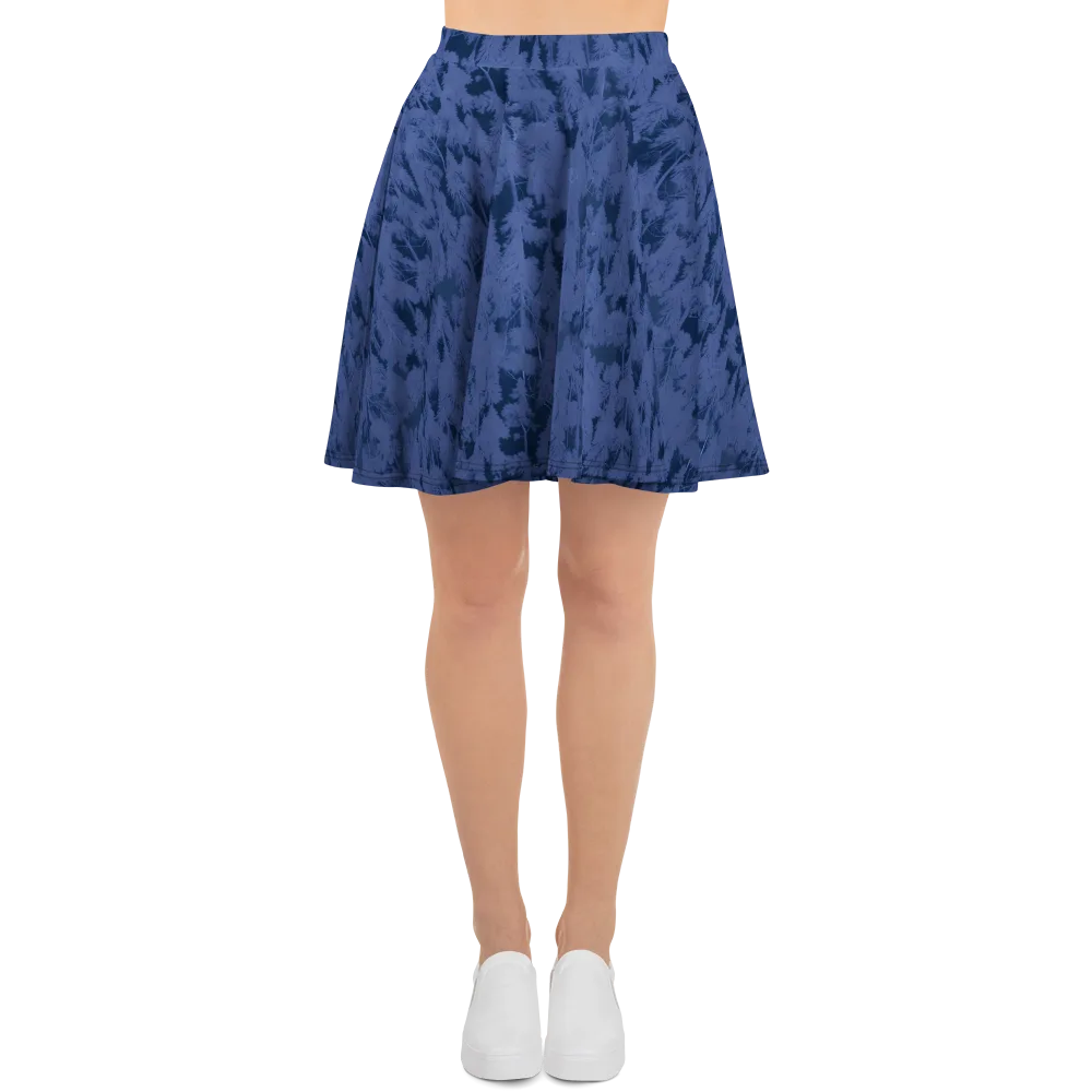 Midnight Fir on Skater Skirt — Front