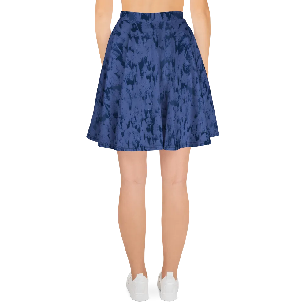 Midnight Fir on Skater Skirt — Back