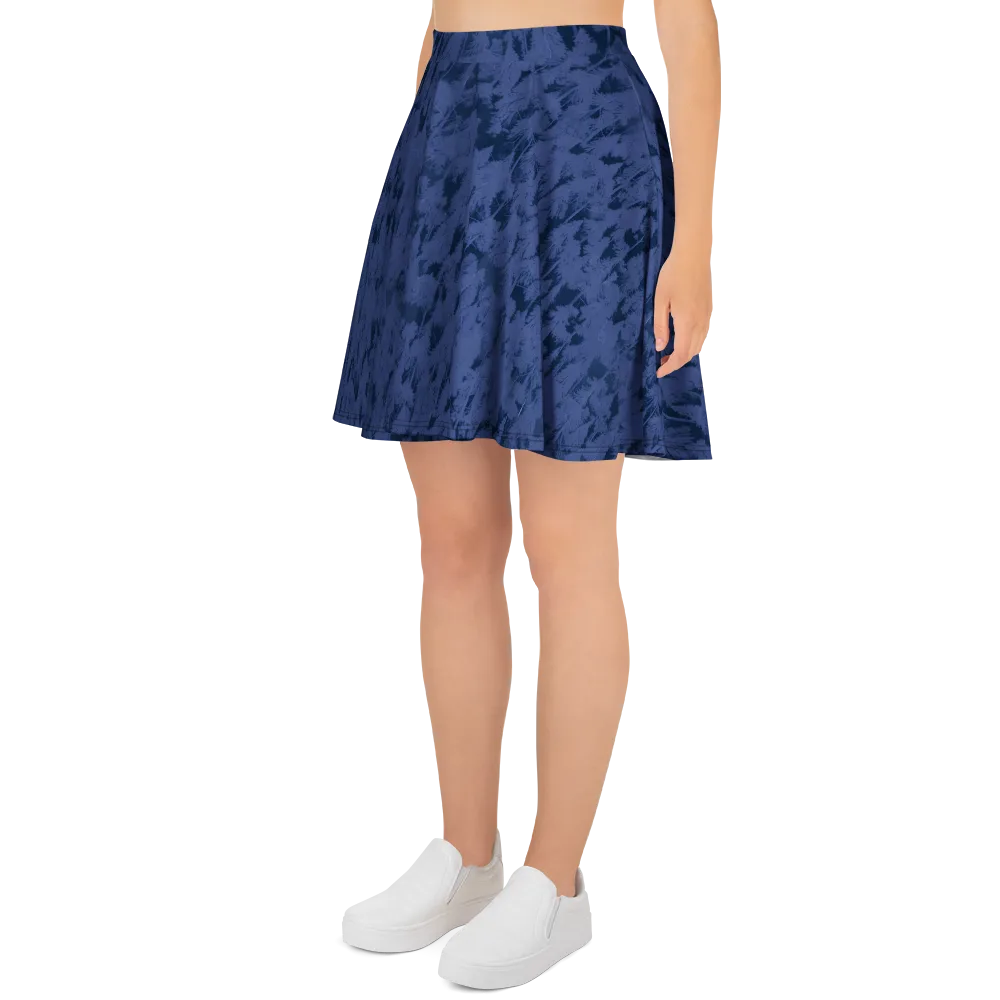 Midnight Fir on Skater Skirt — Left