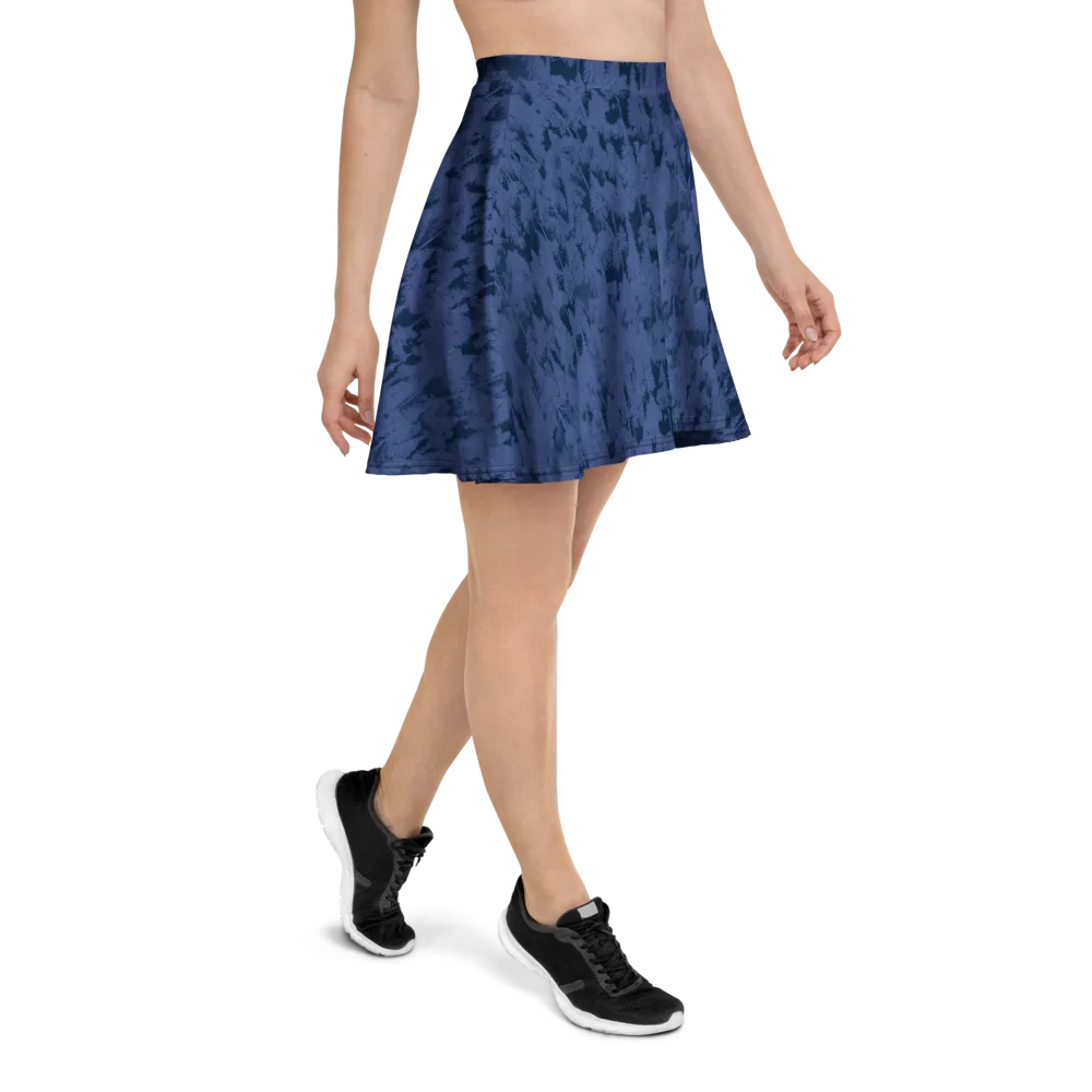 Midnight Fir on Skater Skirt — Right