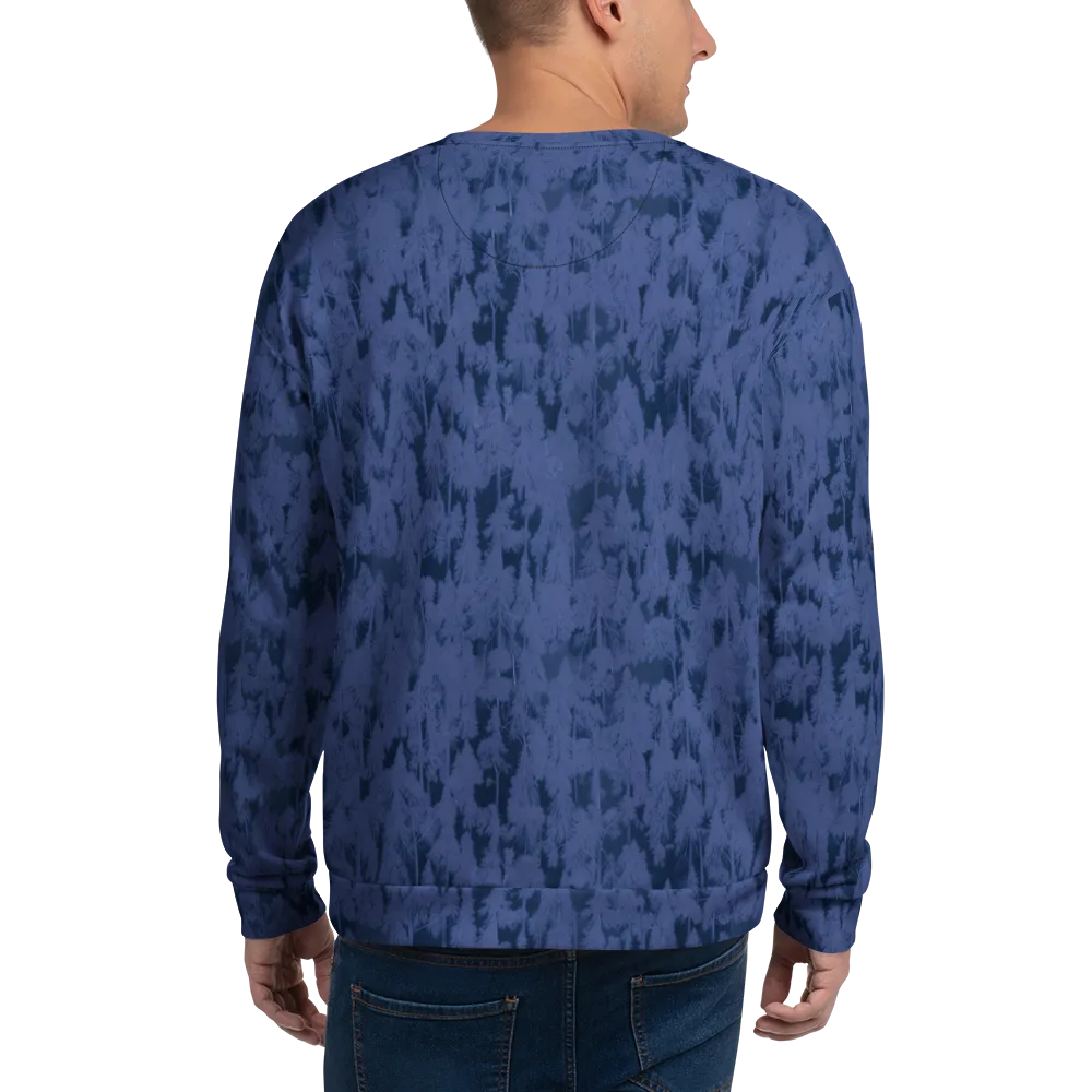 Midnight Fir on Sweatshirt — Back