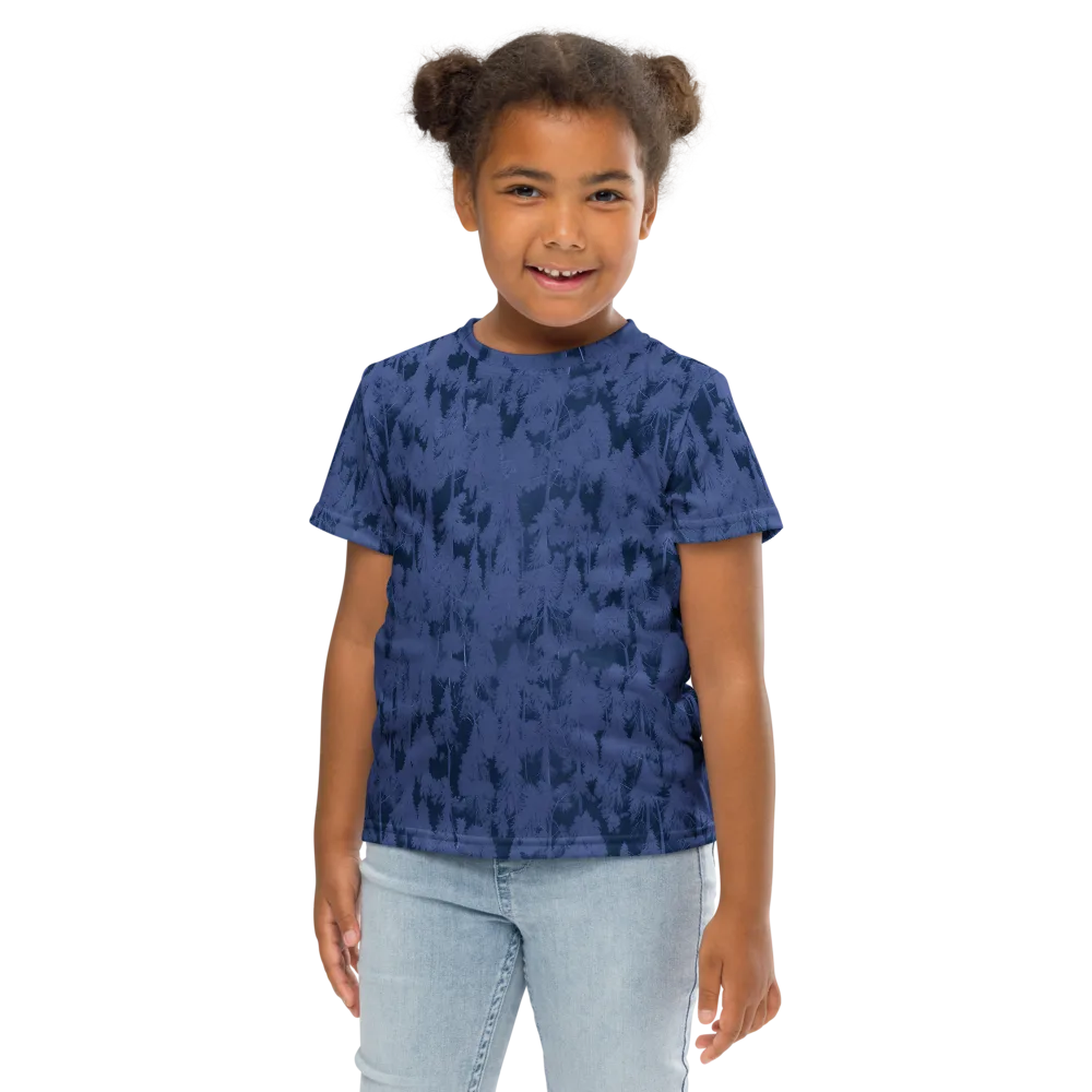 Midnight Fir on Kids Crew Neck T-Shirt — Front