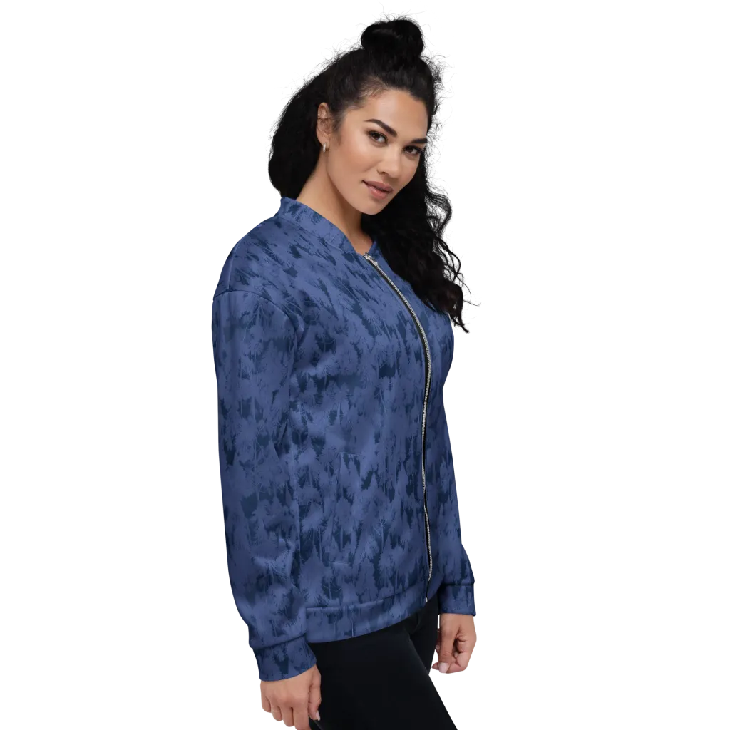 Midnight Fir on Bomber Jacket — Right