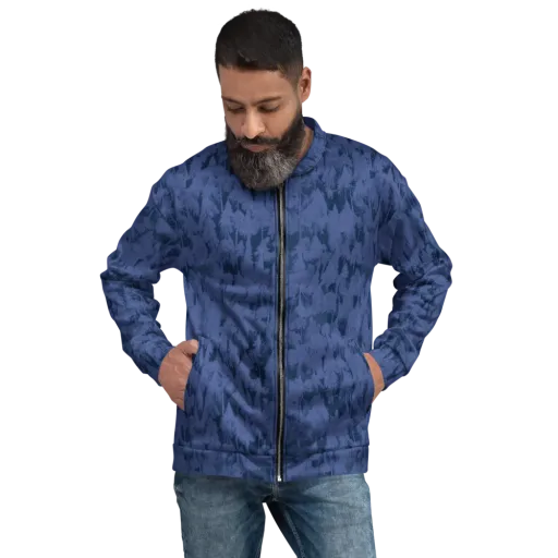 Midnight Fir on a Bomber Jacket