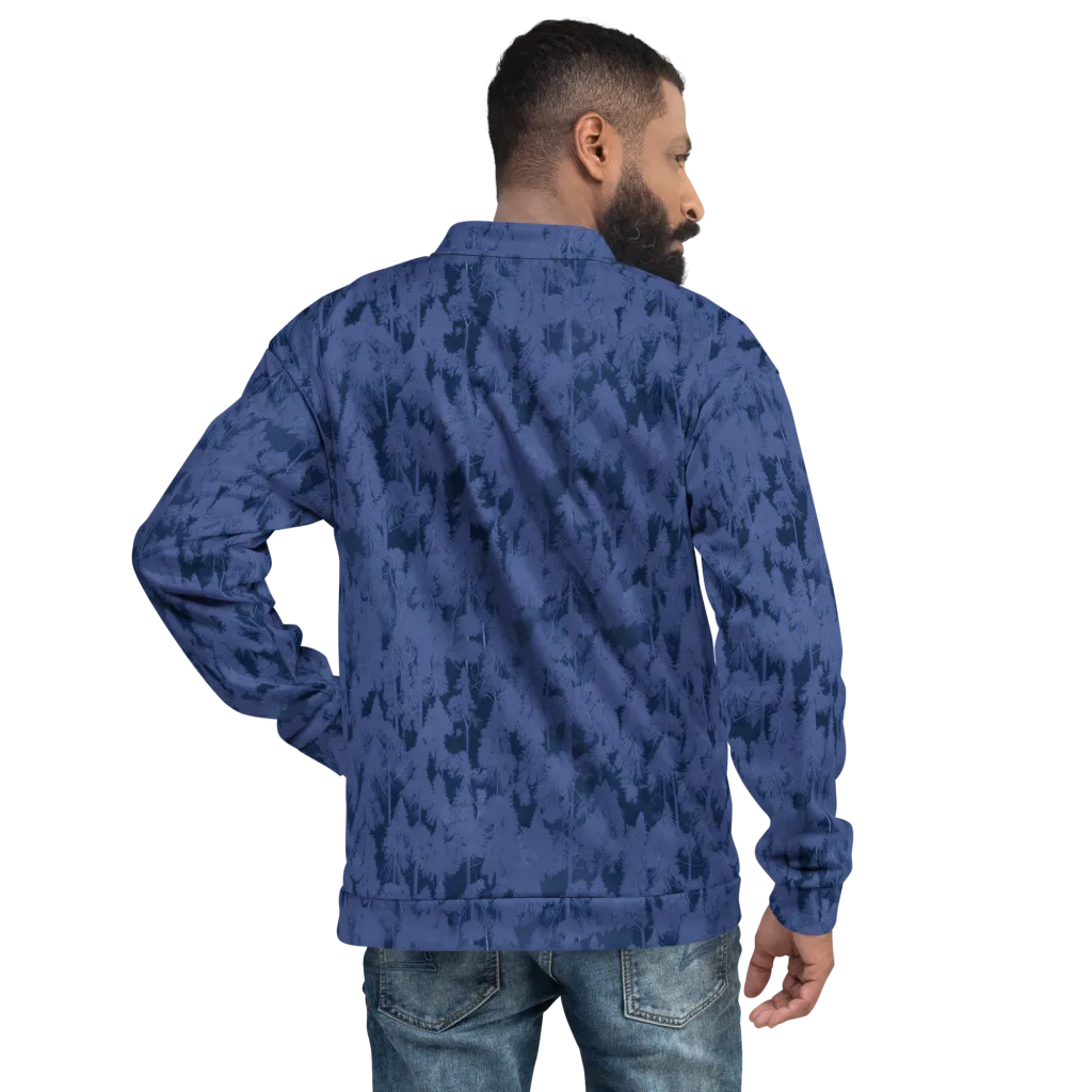 Midnight Fir on Bomber Jacket — Back