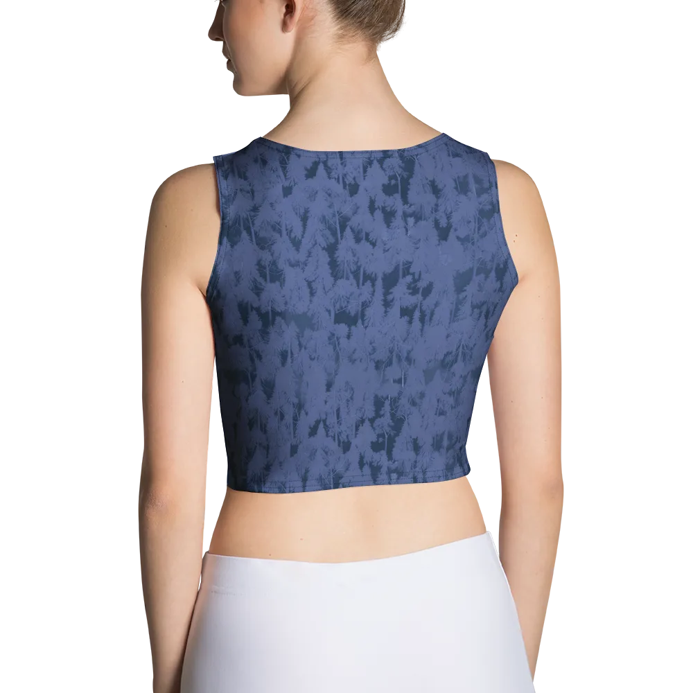 Midnight Fir on Crop Top — Back