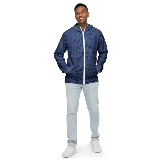 Midnight Fir on a Men's Windbreaker