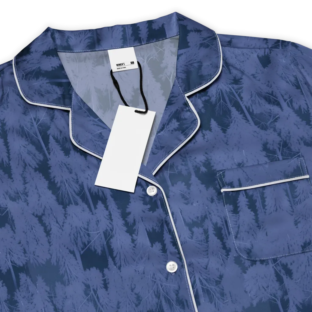 Midnight Fir on Women's Short Sleeve Pajama Top — Product details