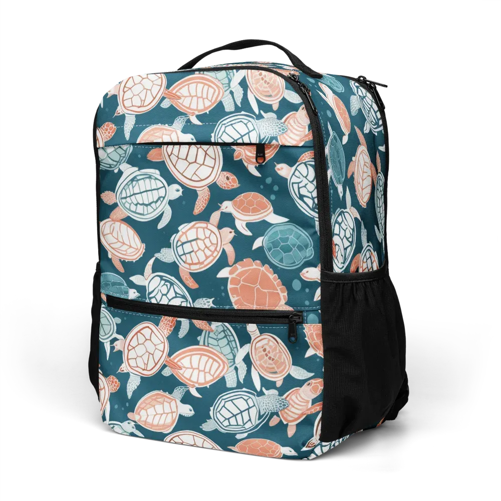 Shells At Sea on Utility Backpack — Left Front