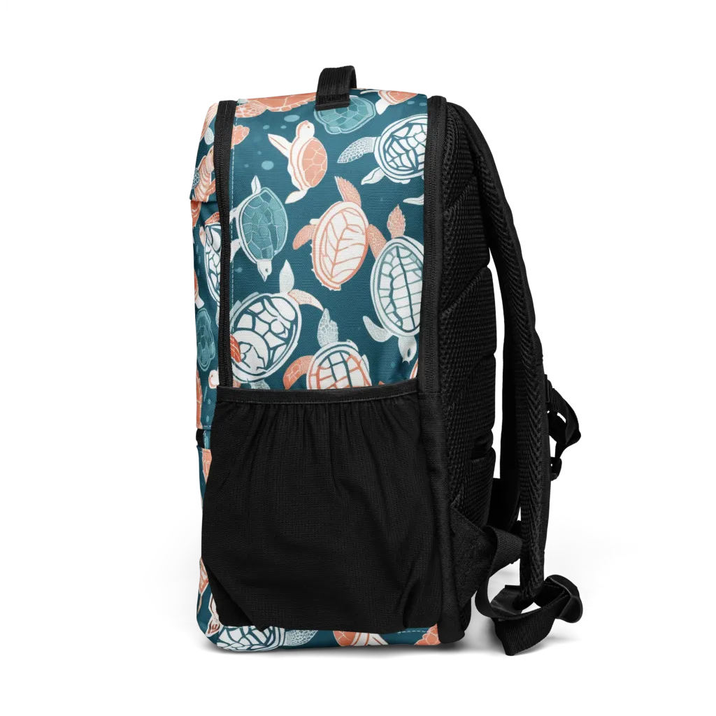 Shells At Sea on Utility Backpack — Left