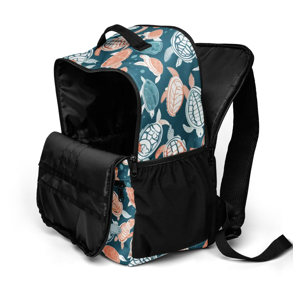 Shells At Sea on Utility Backpack — Product details 2