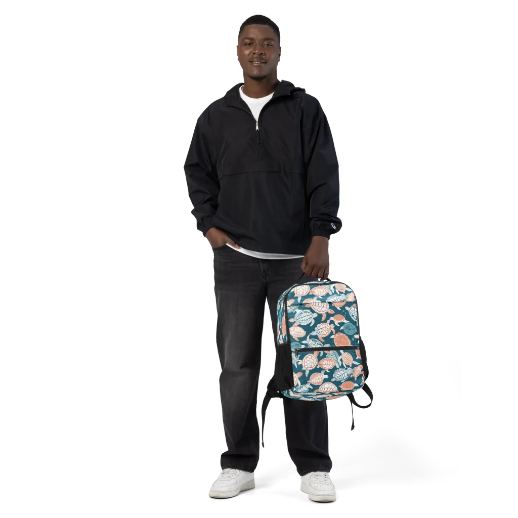 Shells At Sea on Utility Backpack — Front