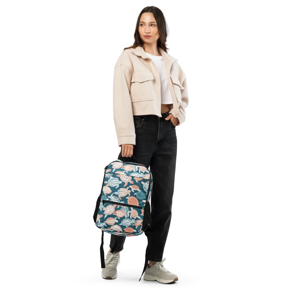 Shells At Sea on Utility Backpack — Front