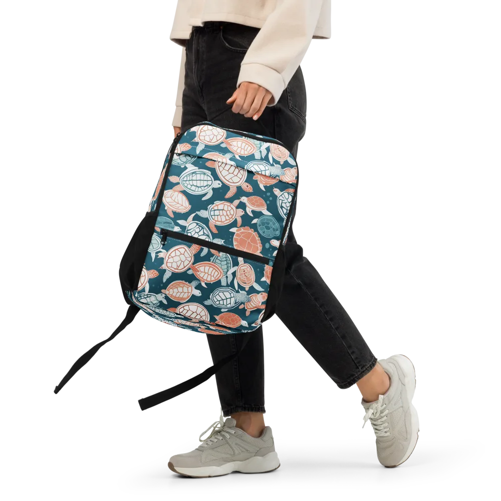 Shells At Sea on Utility Backpack — Front