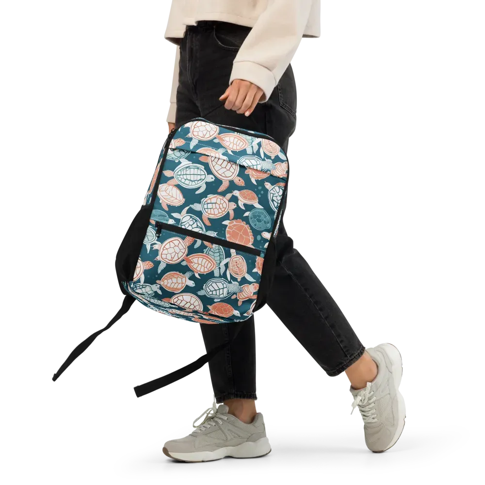 Shells At Sea on Utility Backpack — Front