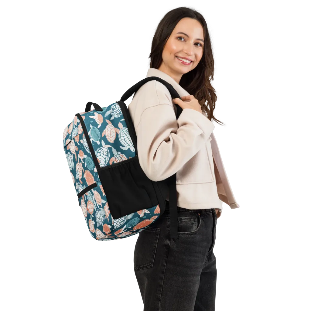 Shells At Sea on Utility Backpack — Right
