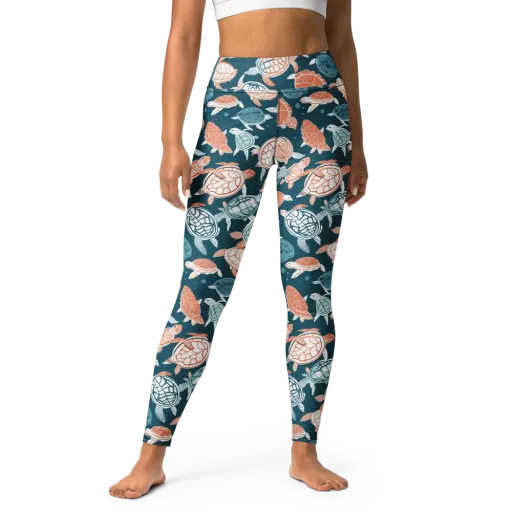 Shells At Sea on a Yoga Leggings