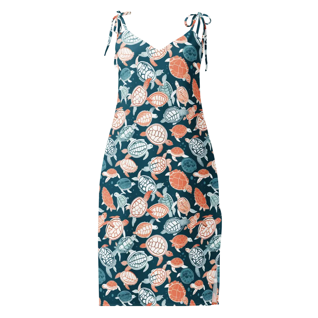 Shells At Sea on Slip Dress — Front