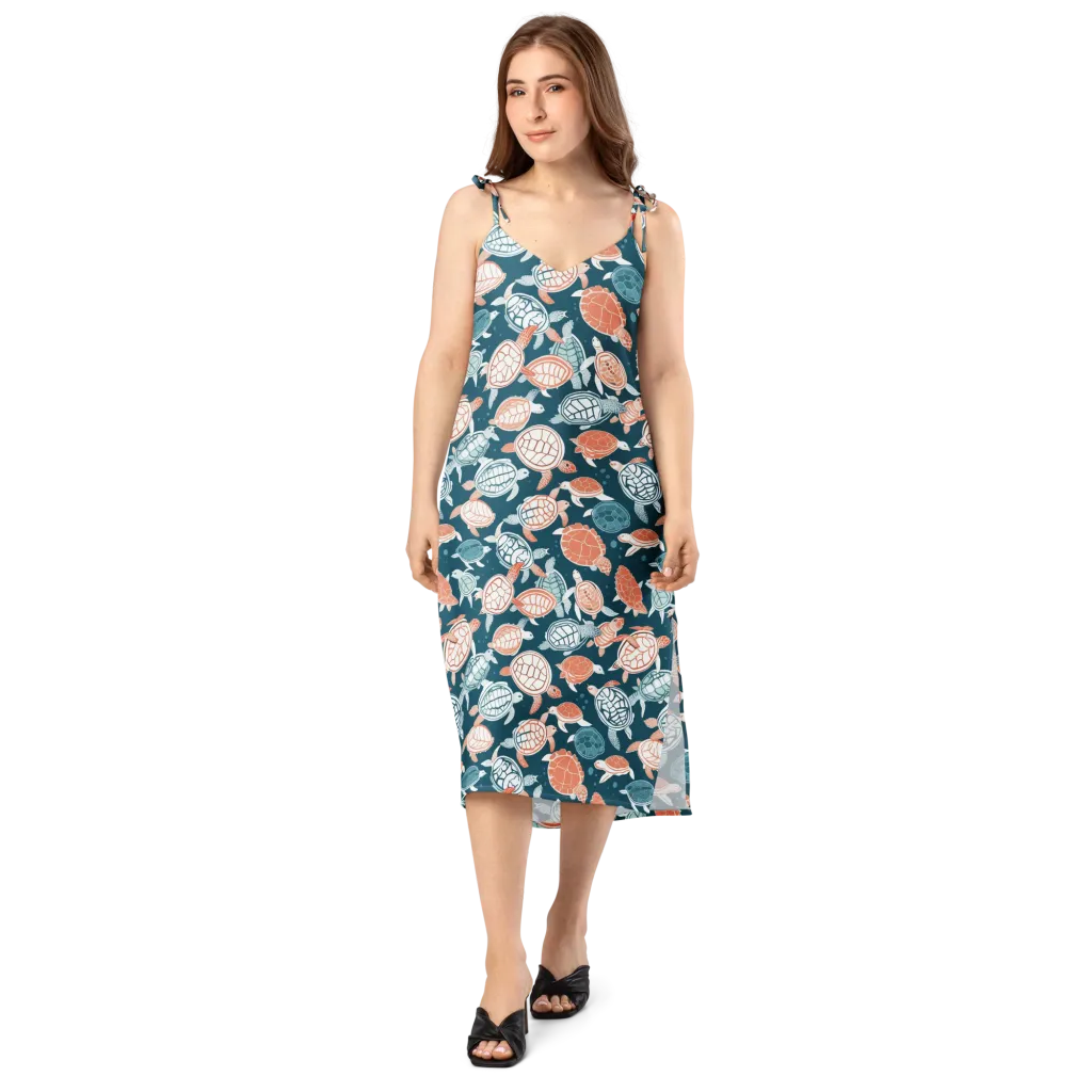 Shells At Sea on Slip Dress — Front