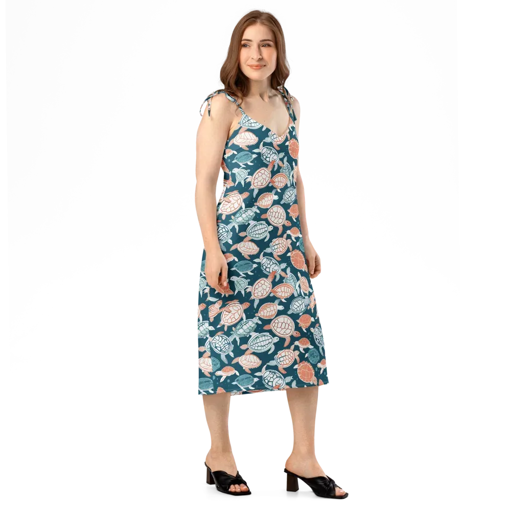 Shells At Sea on Slip Dress — Right Front