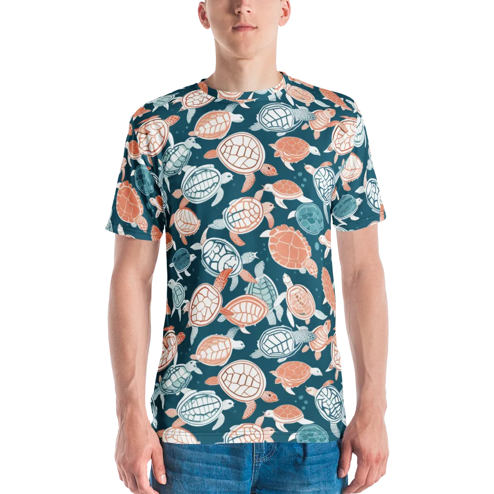 Shells At Sea on Men's Crew Neck T-Shirt — Front