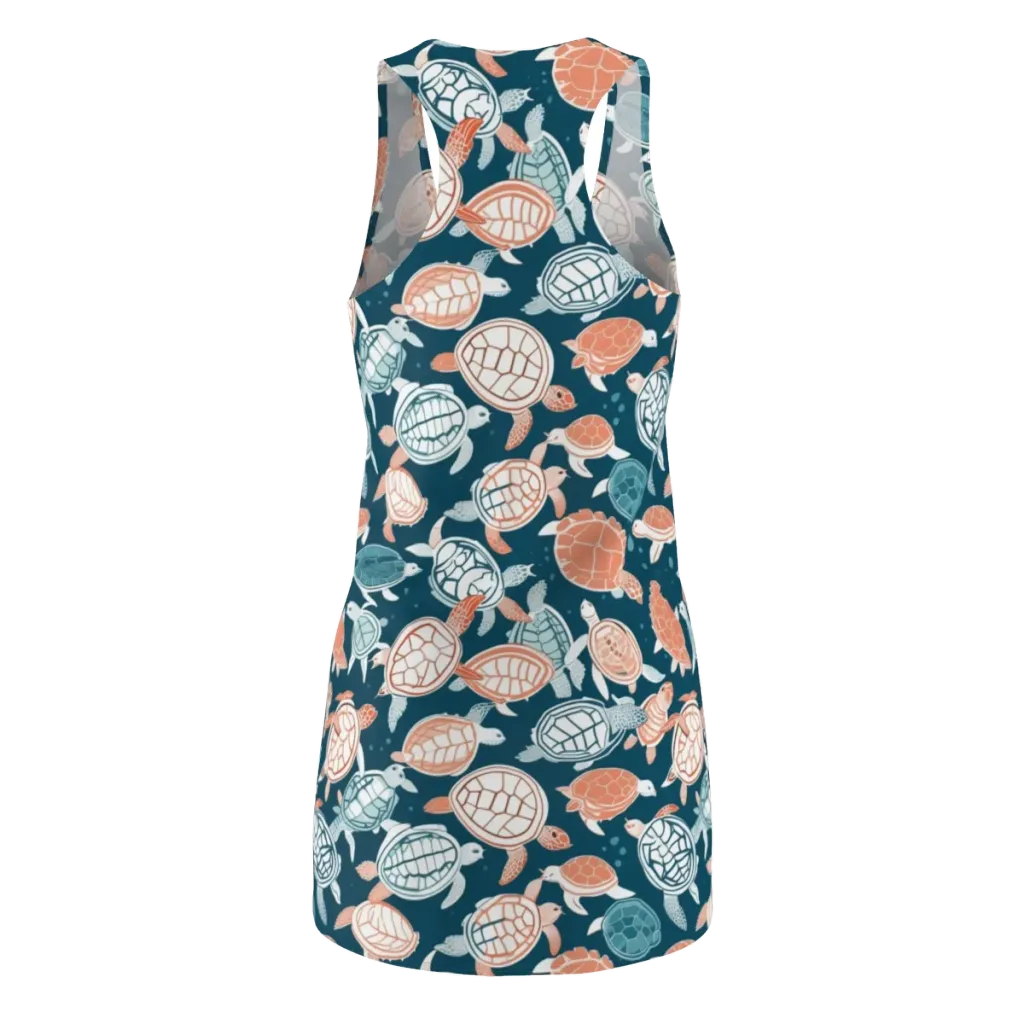 Shells At Sea on Racerback Dress — Back