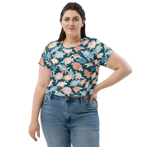 Shells At Sea on a Crop Tee