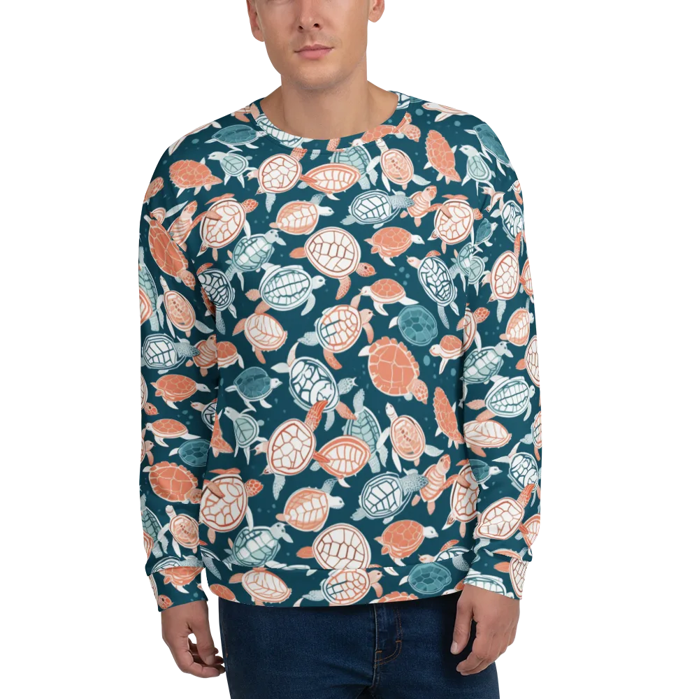 Shells At Sea on Sweatshirt — Front