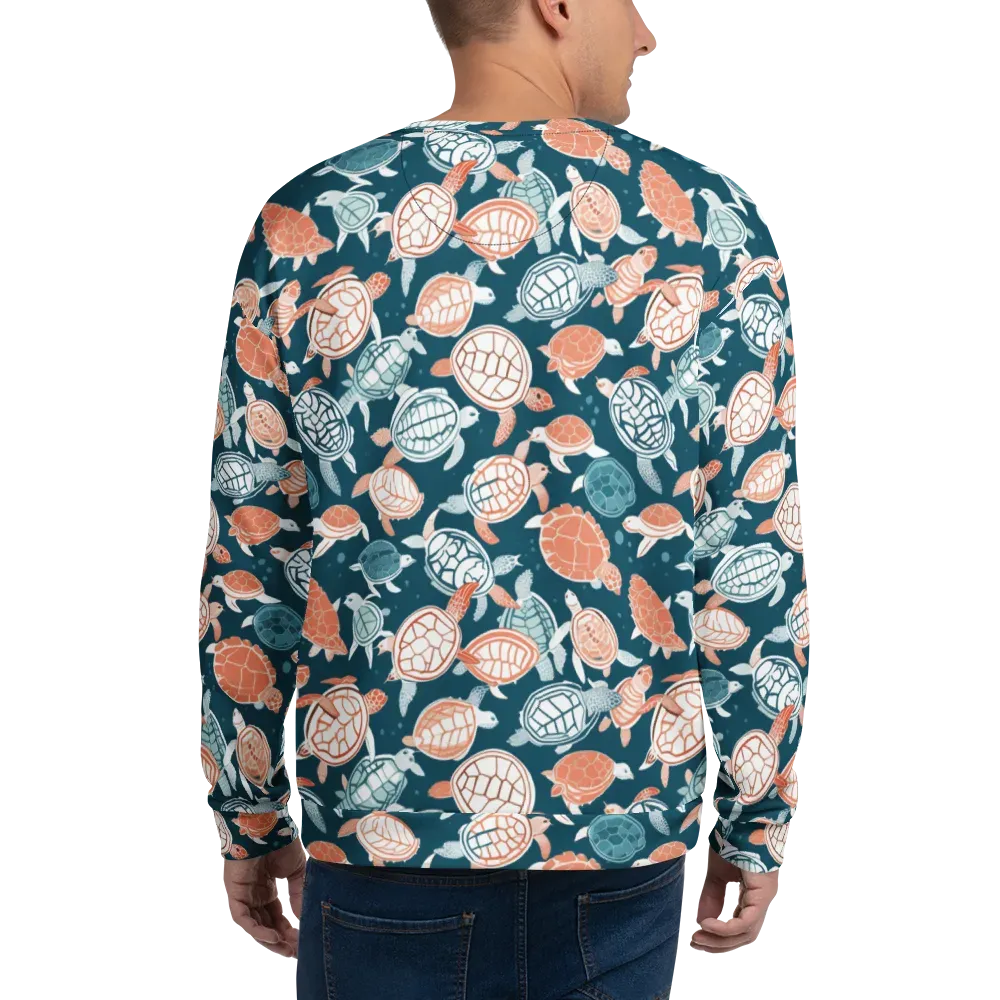 Shells At Sea on Sweatshirt — Back